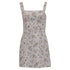 Women's Reformation Brigitte Floral-Print Mini Dress in Multicolor Linen
