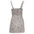 Women's Reformation Brigitte Floral-Print Mini Dress in Multicolor Linen
