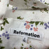 Women's Reformation Brigitte Floral-Print Mini Dress in Multicolor Linen