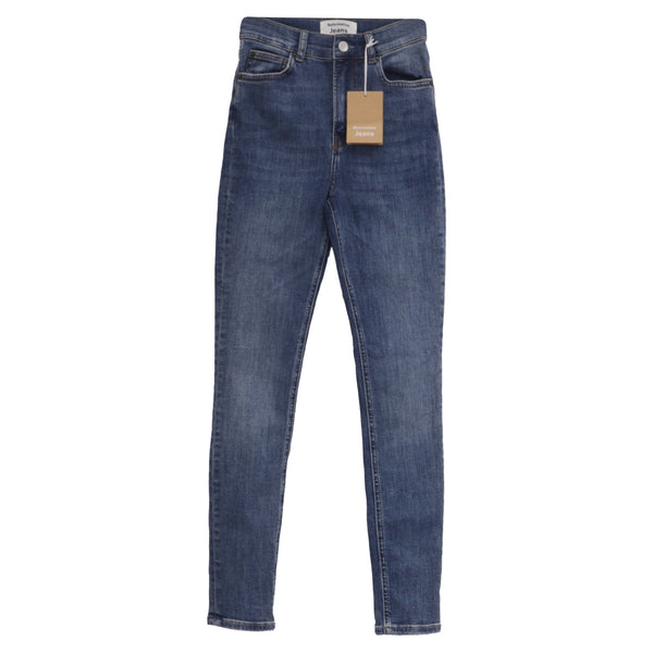Women's Reformation Skinny-Fit Jeans in Blue Cotton
