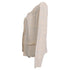 Women's Iro Frayed Tweed Open Blazer in Cream Cotton