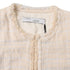 Women's Iro Frayed Tweed Open Blazer in Cream Cotton