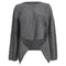 Women's Comme Des Garçons Cut-Out Sweater in Grey Acrylic