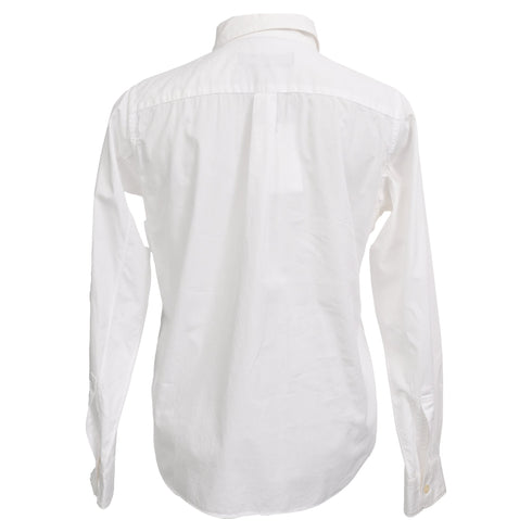 Women's Black Comme Des Garçons Layered Shirt in White Cotton