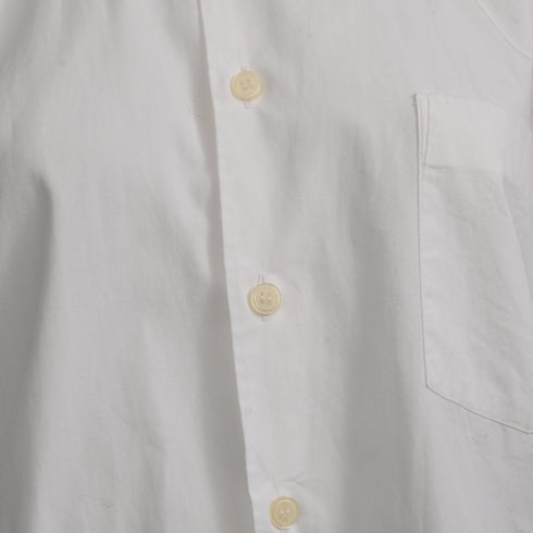 Women's Black Comme Des Garçons Layered Shirt in White Cotton