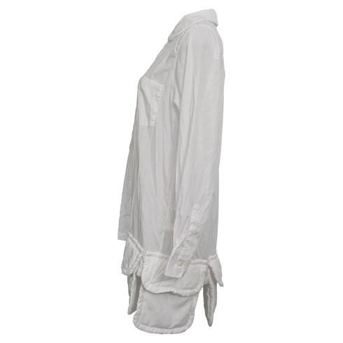 Women's Comme Des Garçons Multi-Pocket Shirt in White Polyester