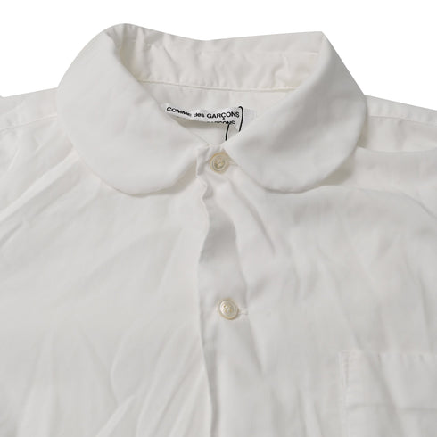 Women's Comme Des Garçons Multi-Pocket Shirt in White Polyester