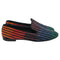 Women's Giuseppe Zanotti Crystal-Embellished Loafers in Multicolor Suede