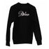 Men's Dior x Kenny Scharf Logo Sweatshirt in Black Cotton