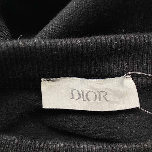 Men's Dior x Kenny Scharf Logo Sweatshirt in Black Cotton