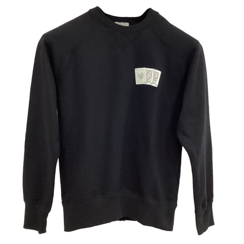 Men's Dior x Kenny Scharf Logo Sweatshirt in Black Cotton