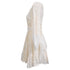 Women's Zimmermann Tiered Embroidered Broderie Anglaise Mini Wrap Dress in White Ramie