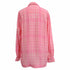 Women's Victoria Beckham Plaid Button-Down Shirt in Pink Viscose