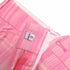 Women's Victoria Beckham Plaid Trousers in Pink Viscose