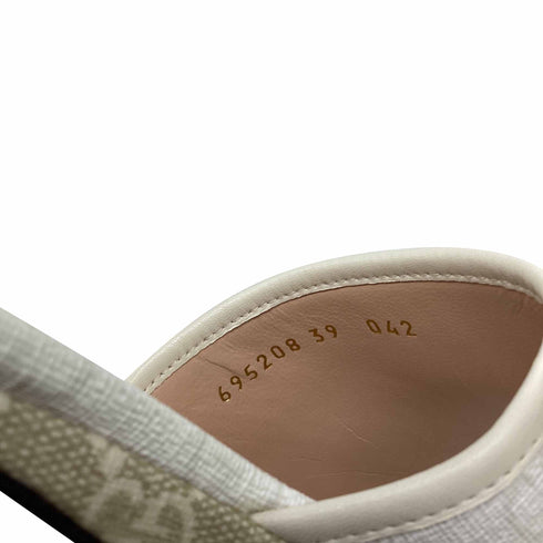 Women's Gucci GG Supreme Monogram Malaga Platform Mules in White Canvas