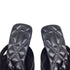 Women's Burberry Decorative-Zip Flat Sandals in Black Leather