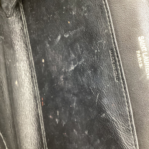 Classic Monogram Wallet on Chain Crocodile Embossed Leather