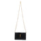 Classic Monogram Wallet on Chain Crocodile Embossed Leather