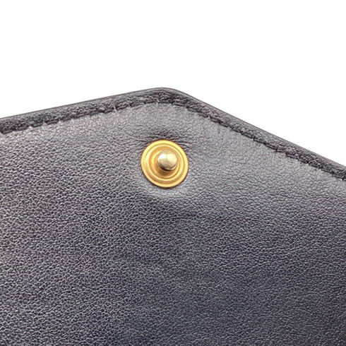 Classic Monogram Wallet on Chain Crocodile Embossed Leather