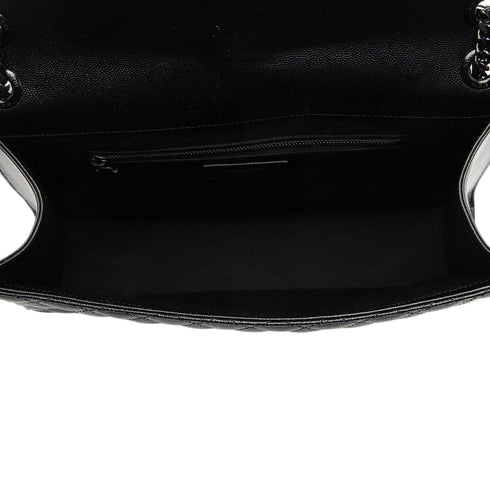 Classic Monogram Envelope Satchel Mixed Matelasse Leather Large