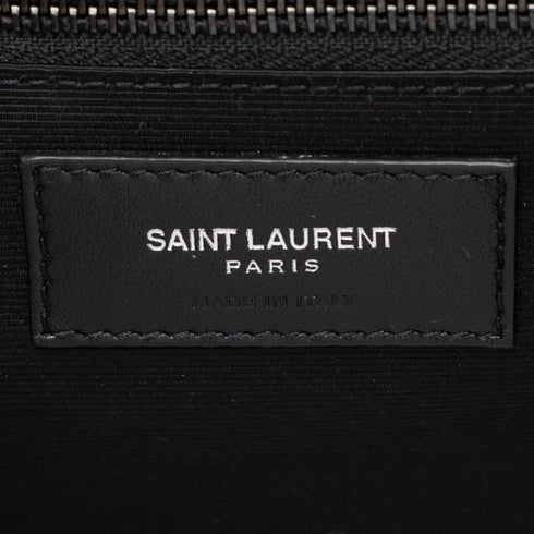 Classic Monogram Envelope Satchel Mixed Matelasse Leather Large