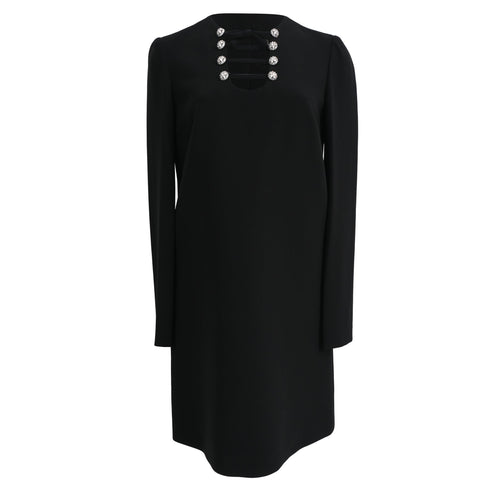 Women's Miu Miu Longsleeve Mini Dress in Black Triacetate