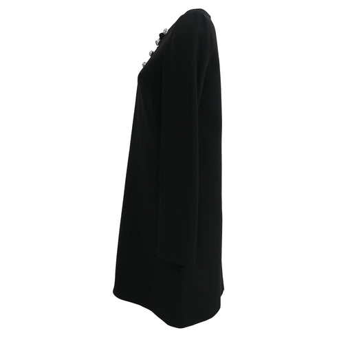 Women's Miu Miu Longsleeve Mini Dress in Black Triacetate