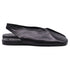 Women's Jil Sander Square-Toe Slingback Flats in Black Leather