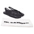 Women's Jil Sander Square-Toe Slingback Flats in Black Leather