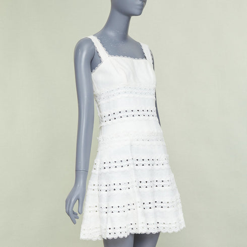 Women's Zimmermann Linen Embroidered Anglais Sundress