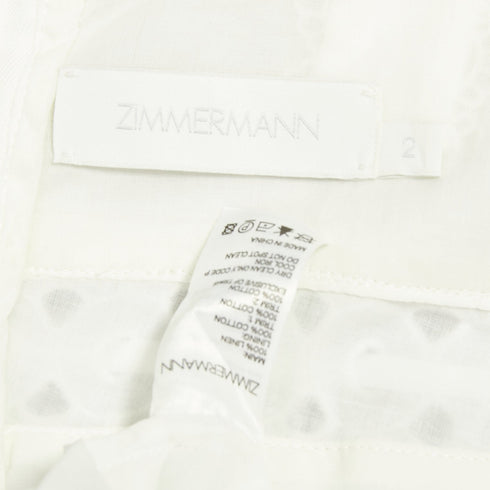 Women's Zimmermann Linen Embroidered Anglais Sundress