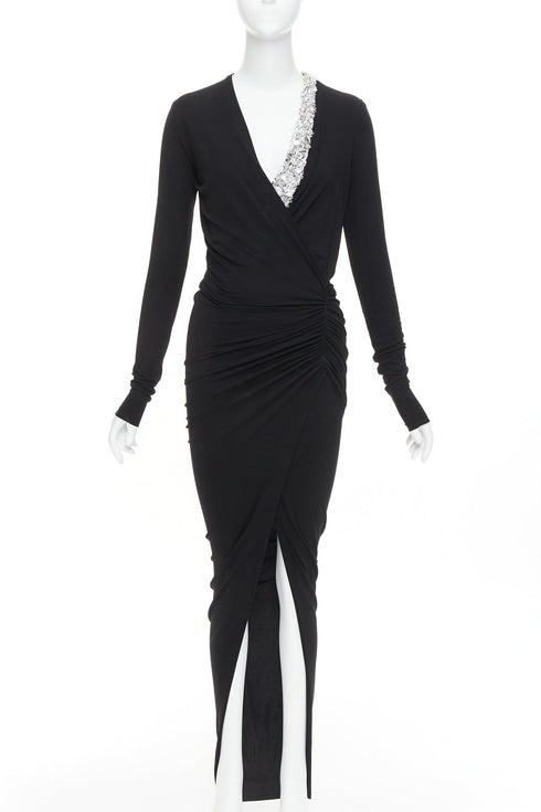 Women's Alexandre Vauthier Crystal Wrap Dress