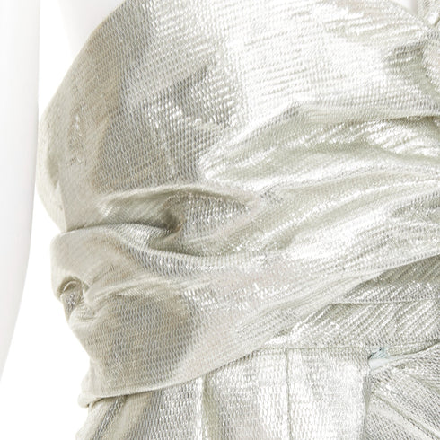 Women's Alexandre Vauthier Lame Drape Gown