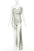 Women's Alexandre Vauthier Lame Drape Gown