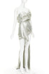 Women's Alexandre Vauthier Lame Drape Gown
