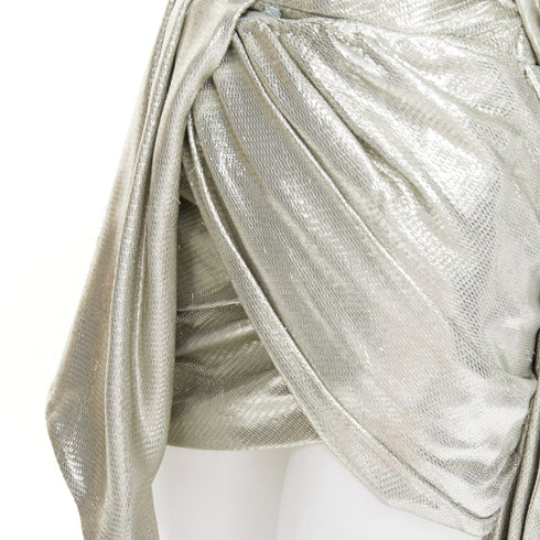 Women's Alexandre Vauthier Lame Drape Gown