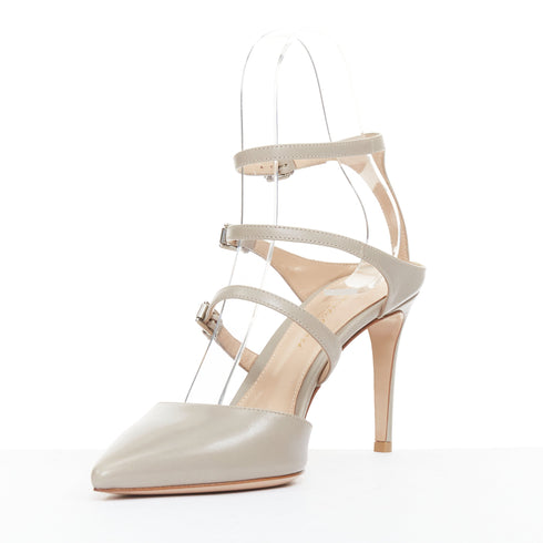 Women's Gianvito Rossi Triple Straps Pointy Pumps