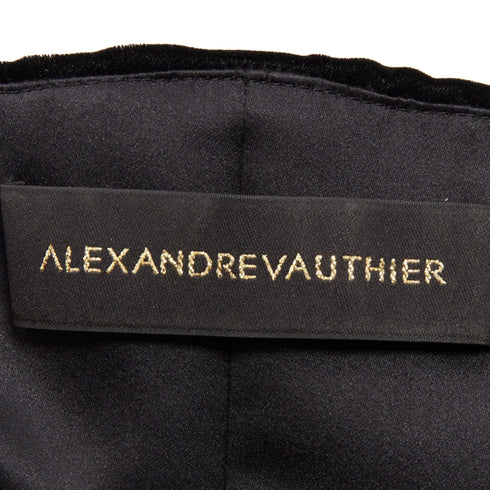 Women's Alexandre Vauthier Crystal Ruffle Top