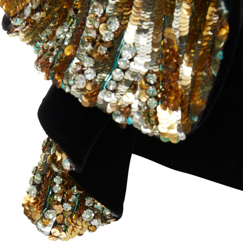 Women's Alexandre Vauthier Crystal Ruffle Top