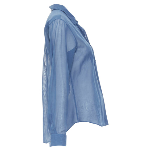 Women's Jil Sander Cotton Sheer Patch Pocket Shirt
