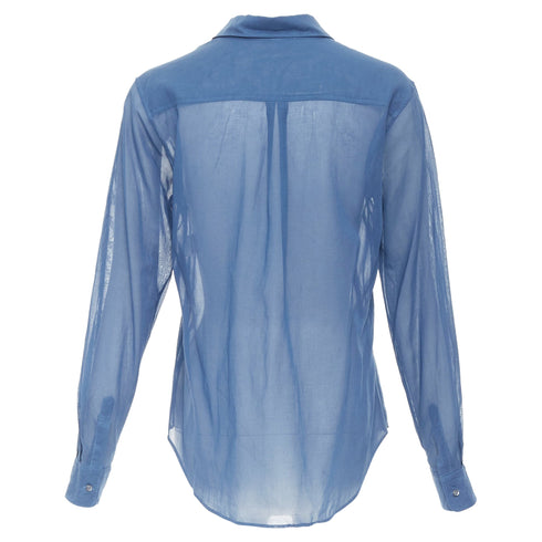 Women's Jil Sander Cotton Sheer Patch Pocket Shirt