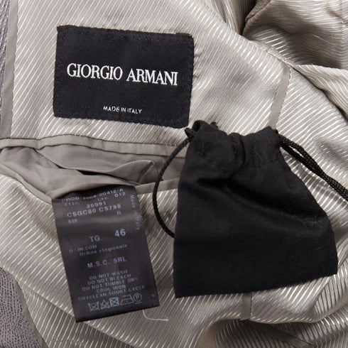 Men's Giorgio Armani Silk Curved Lapels Blazer