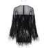 Women's Alexandre Vauthier Sequin Sheer Dress
