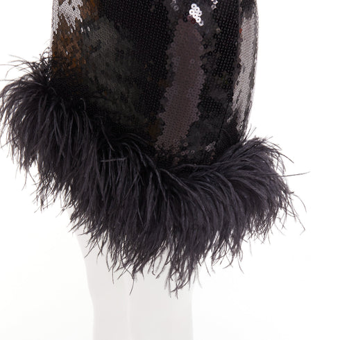 Women's Alexandre Vauthier Sequin Feather Mini Dress