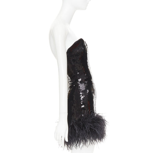 Women's Alexandre Vauthier Sequin Feather Mini Dress