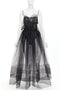 Women's Alexandre Vauthier Sheer Flared Dress
