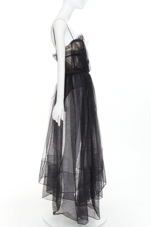 Women's Alexandre Vauthier Sheer Flared Dress