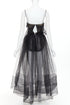 Women's Alexandre Vauthier Sheer Flared Dress