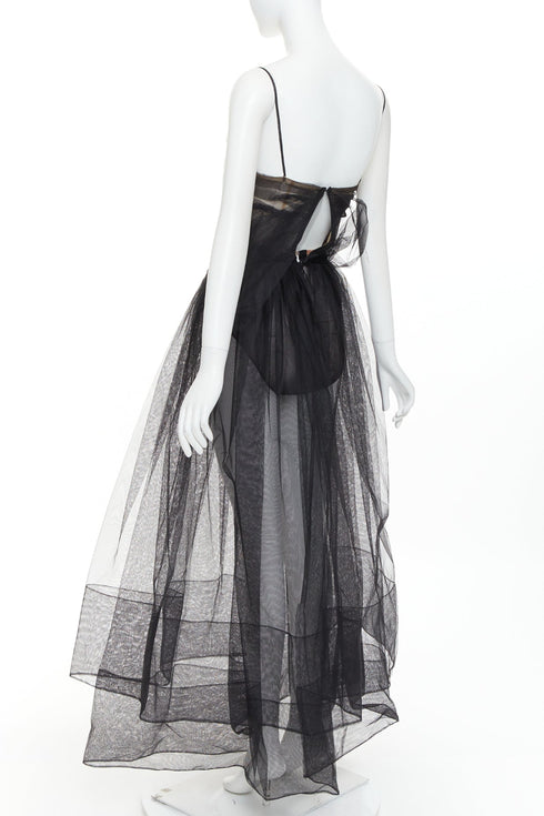 Women's Alexandre Vauthier Sheer Flared Dress