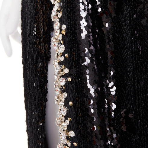 Women's Alexandre Vauthier Crystal Sequin Maxi Skirt